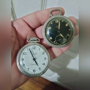 Vintage Westclox pocket watches 2 For Parts or fixing